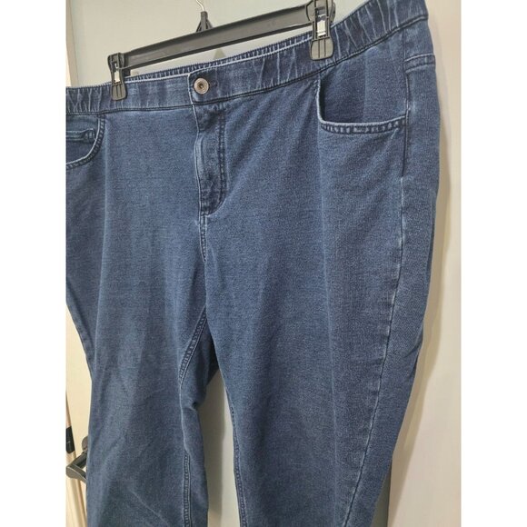 D & Co Denim Company Capri Jeans 22WP Plus Petite Blue Stretch - Picture 5 of 14